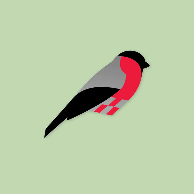 Flettet julefugl dompap - Papirfamilien