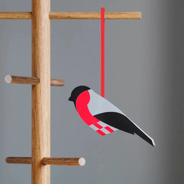 Flettet julefugl dompap - Papirfamilien