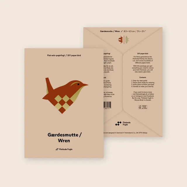 Flettet julefugl gærdesmutte - Papirfamilien