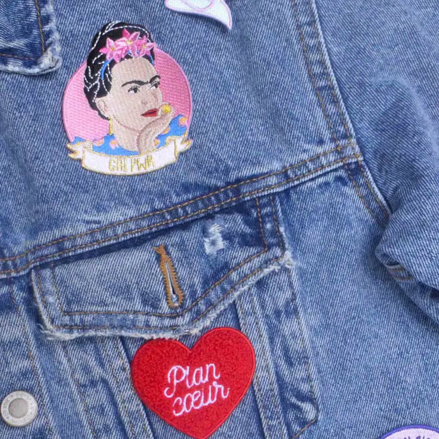 Frida Kahlo strygemærke - Malicieuse