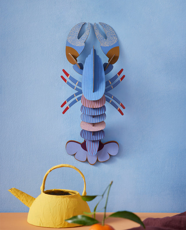 Vægdekoration - Blå Hummer (Medium) - Studio Roof