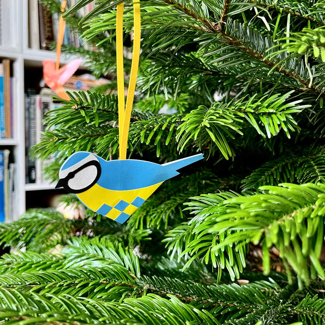Flettet julefugl blåmejse - Vondels
