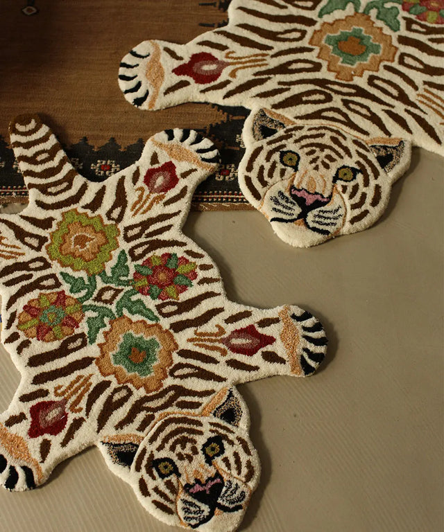 Jill flower tiger tæppe - Doing goods