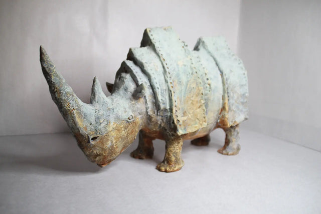 Keramik næsehorn 07