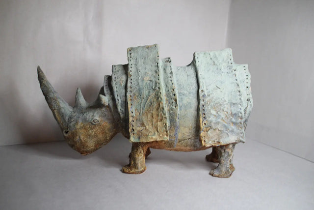 Keramik næsehorn 07