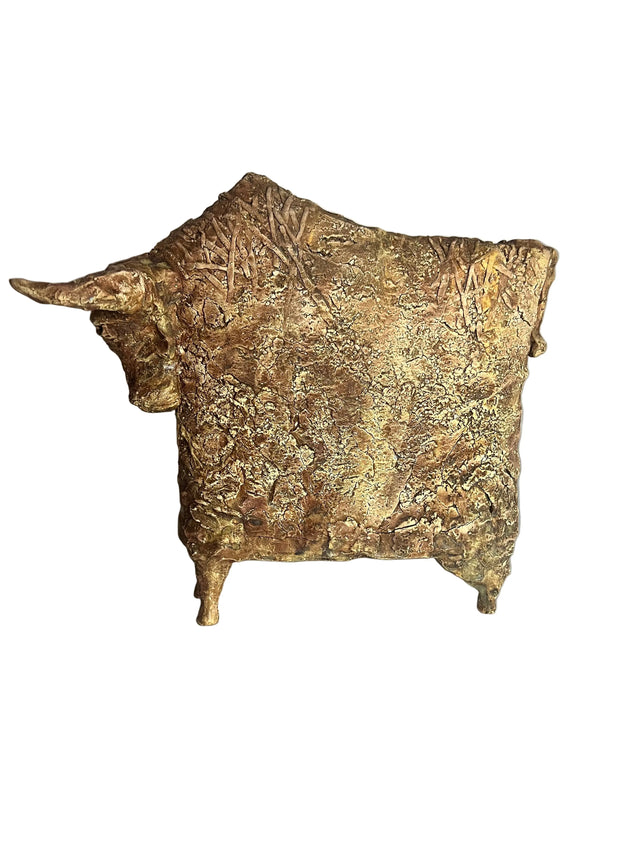 Keramikskulptur bison/tyr 01