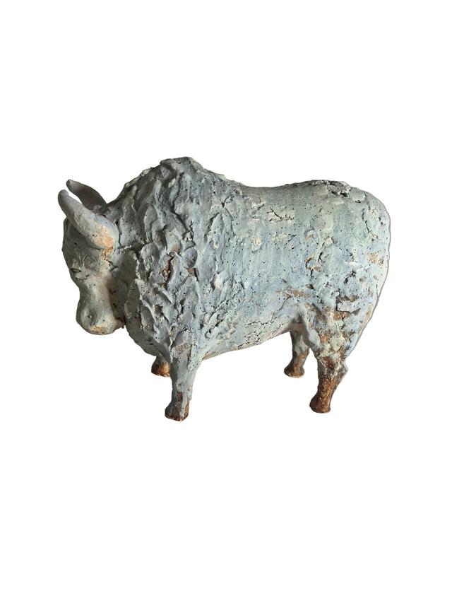 Keramikskulptur bison/tyr 02 - Ponyklubben