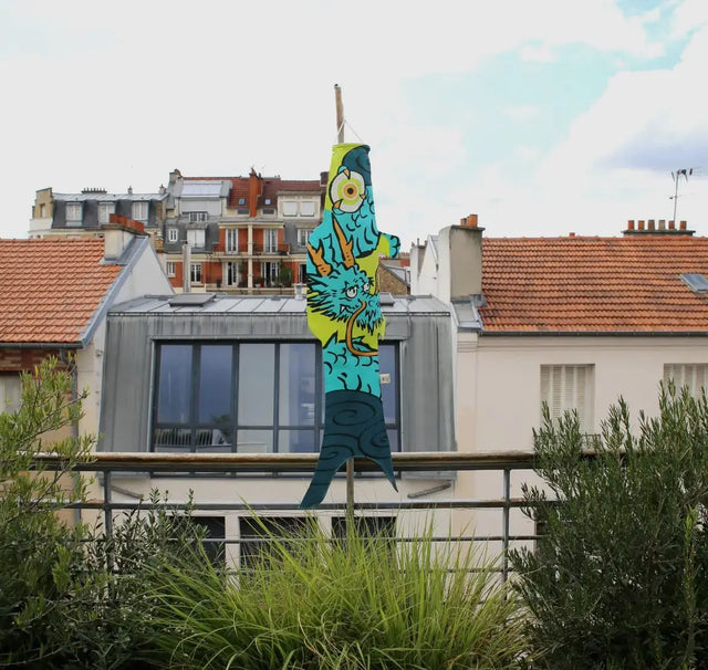 Koinobori Blue Dragon - Madame Mo