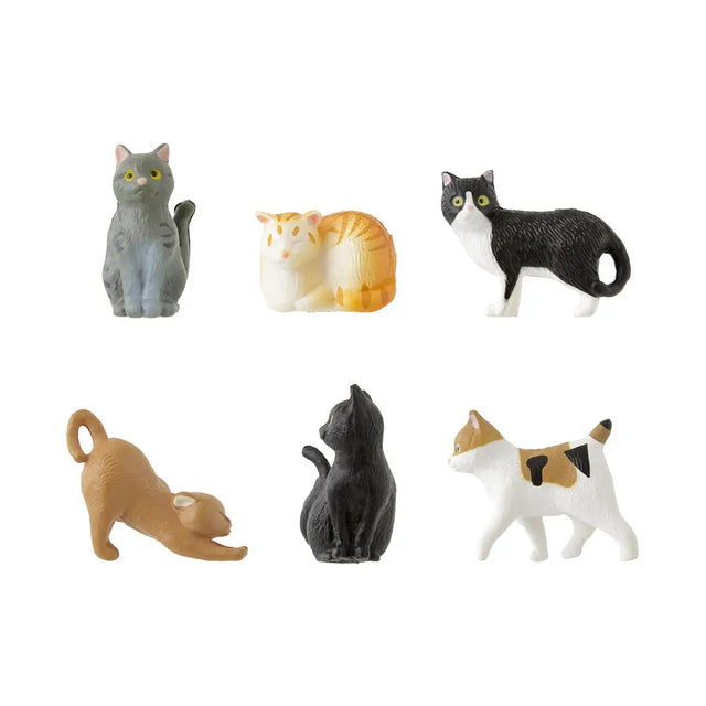 Mini magneter - katte - 6 stk - misc