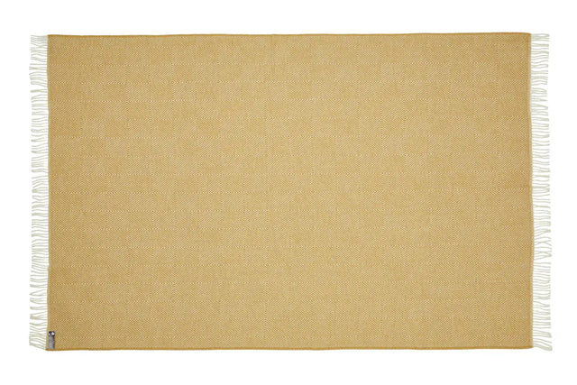 Silkeborg Uldspinderi - uldtæppe - Fanø (sunflower yellow) - Silkeborg Uldspinderi