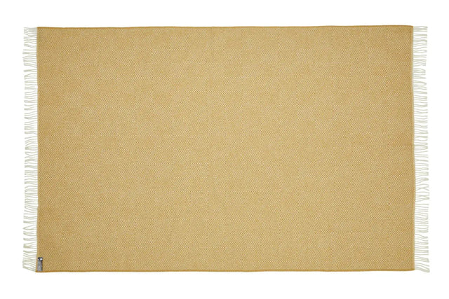 Silkeborg Uldspinderi - uldtæppe - Fanø (sunflower yellow) - Silkeborg Uldspinderi