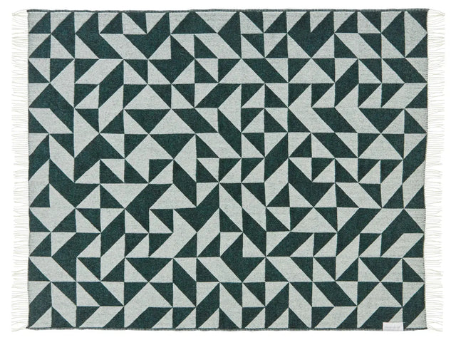 Silkeborg Uldspinderi - uldtæppe - Twist a Twill (dark green) - Silkeborg Uldspinderi