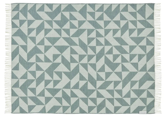 Silkeborg Uldspinderi - uldtæppe - Twist a Twill (ocean green) - Silkeborg Uldspinderi
