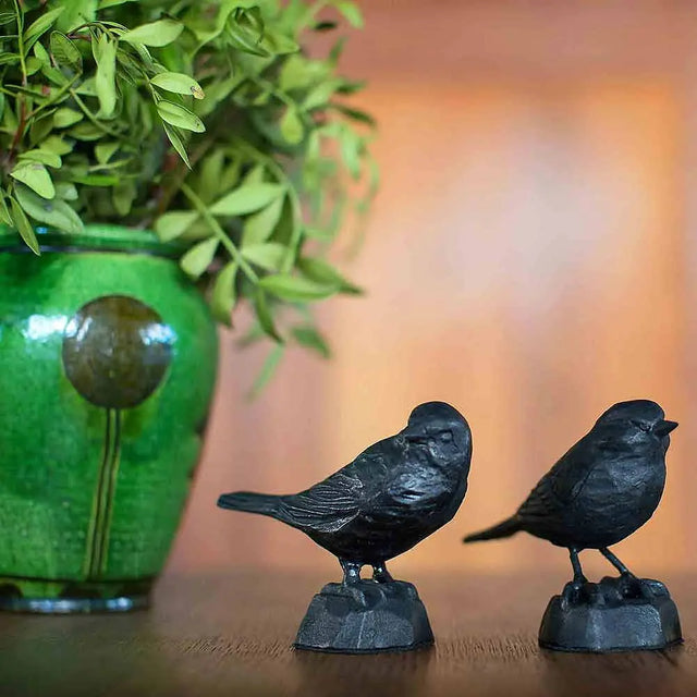 Spurv i støbejern Wildlife Garden