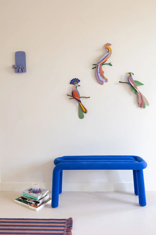 Vægdekoration - paradis fugl (nusa)