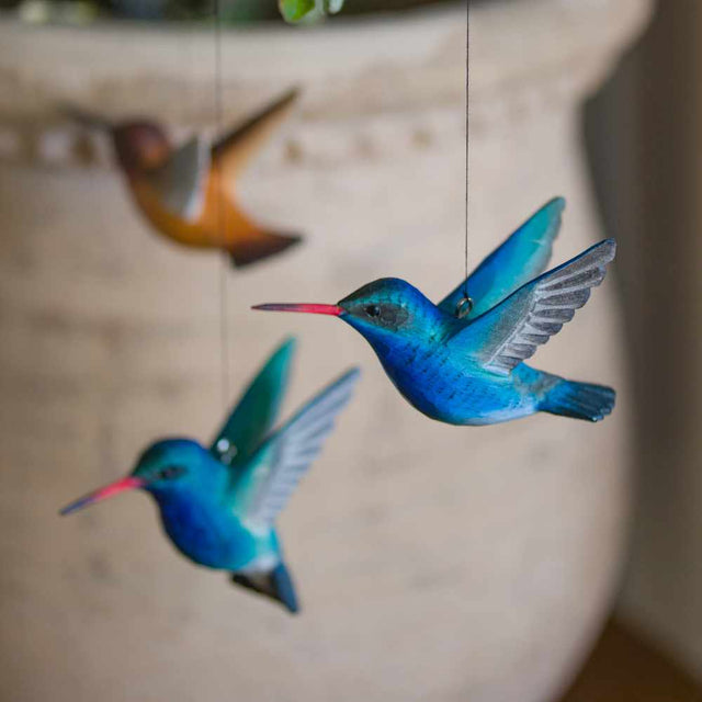 Flyvende kolibri (blå) - træfugl - Wildlife Garden