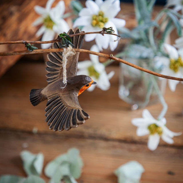 Lille flyvende rødhals - træfugl - Wildlife Garden