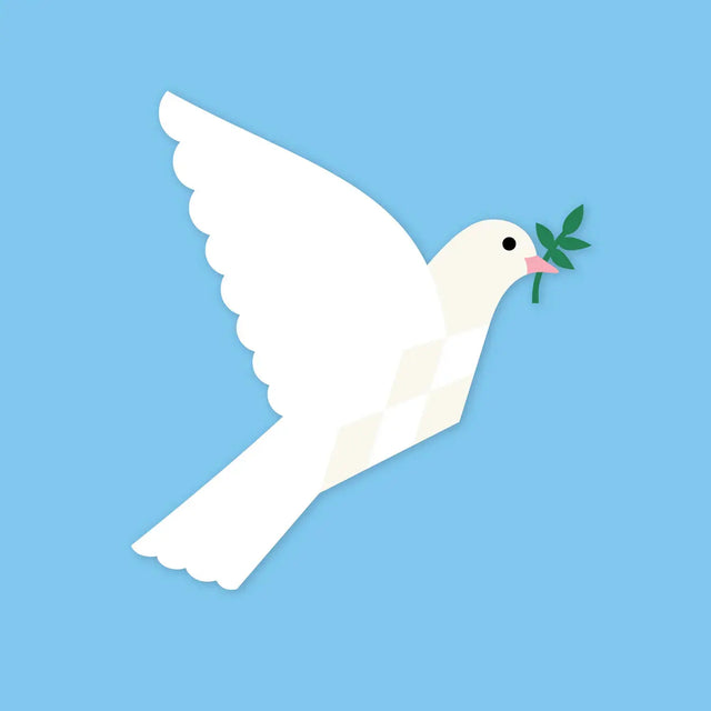 Flettet julefugl fredsdue