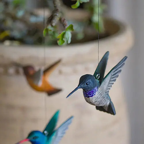 Flyvende kolibri - mørk Wildlife Garden