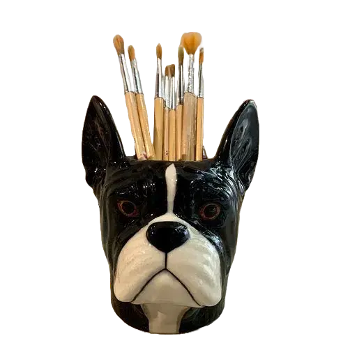 Fransk bulldog blyantsholder - Quail