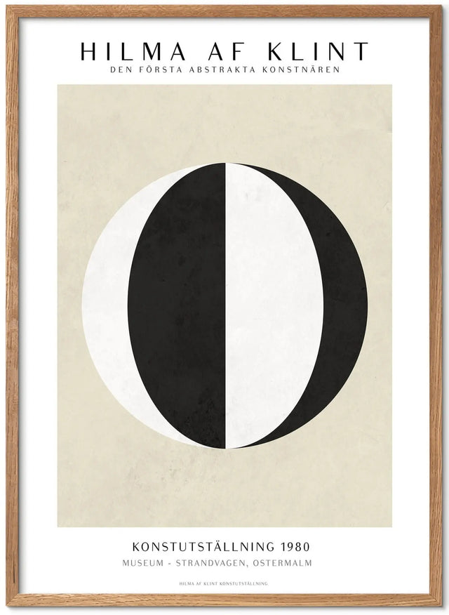 Hilma af Klint - black&white Poster & Frame
