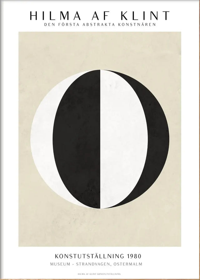 Hilma af Klint - black&white Poster & Frame