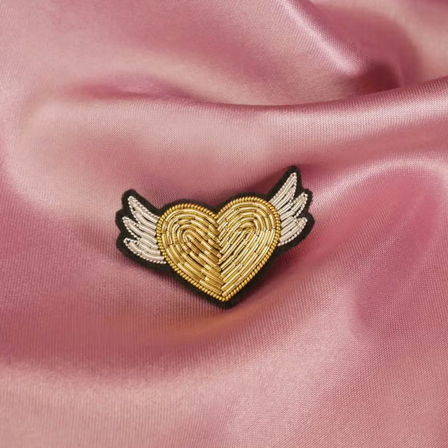 Hjerte med vinger broche - Malicieuse