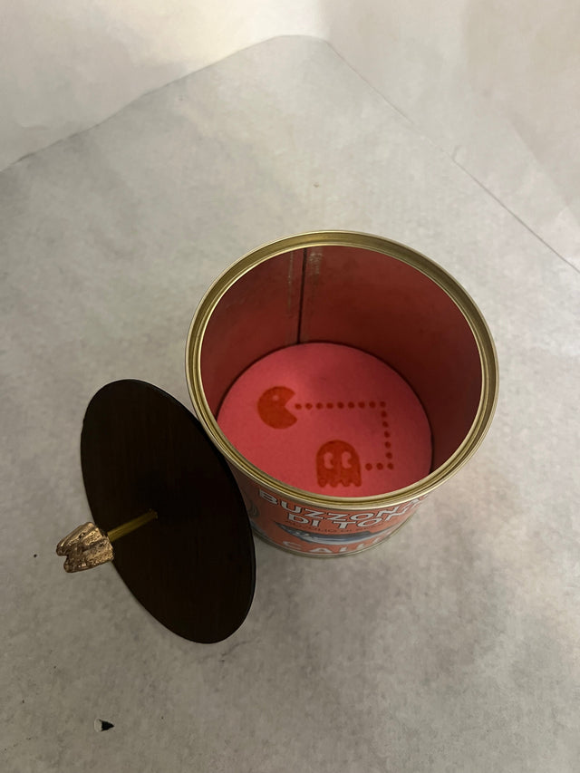 Pyntedåse i upcycled metal (Callipo) - håndlavet af Harritsø