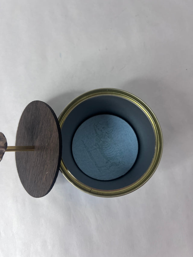 Pyntedåse i upcycled metal (Faaborg leverpostej) - håndlavet af Harritsø