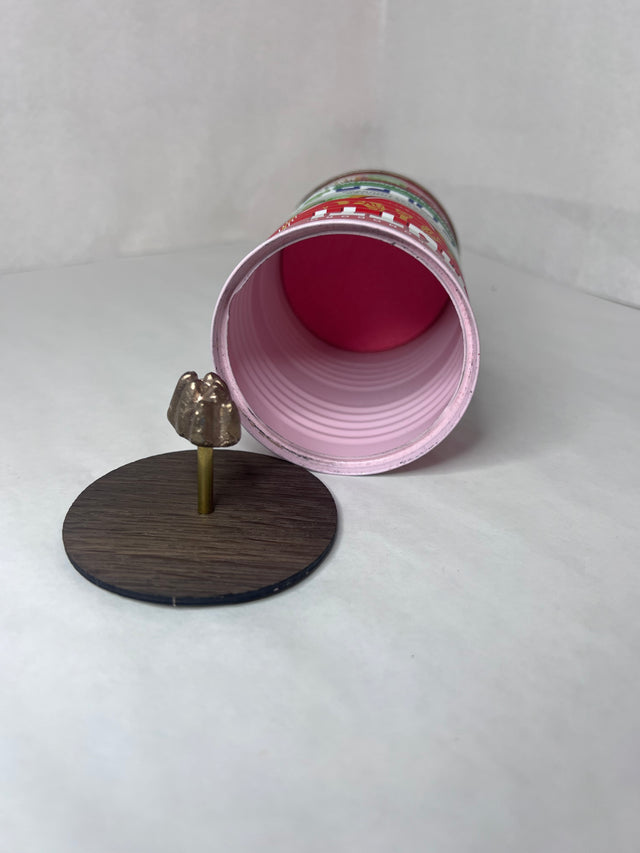 Pyntedåse i upcycled metal (Mutti Polpa) - håndlavet af Harritsø