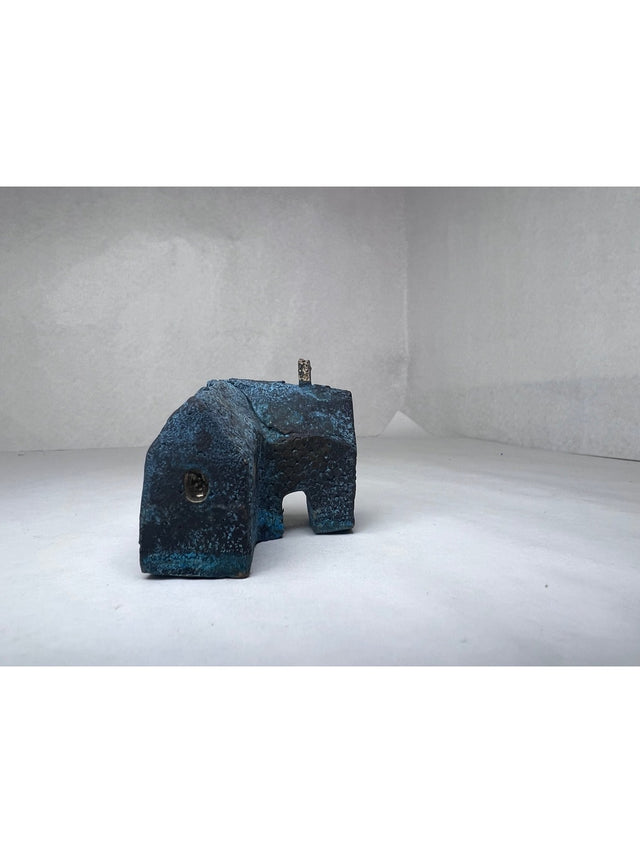 Hus #1 - lille bronze skulptur - håndlavet af Harritsø