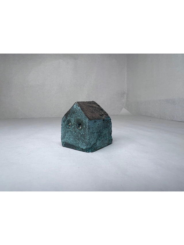 Hus #11 - lille bronze skulptur - håndlavet af Harritsø