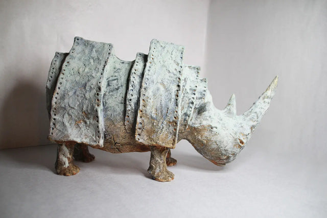 Keramik næsehorn 07