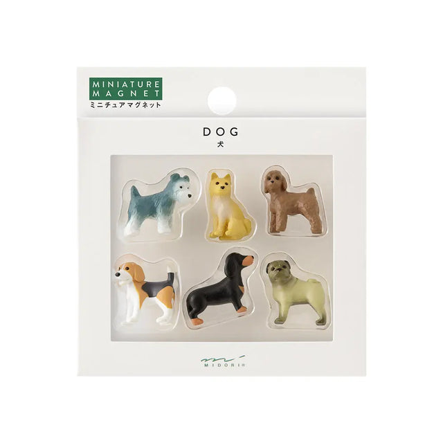 Mini magneter - hunde - 6 stk - misc