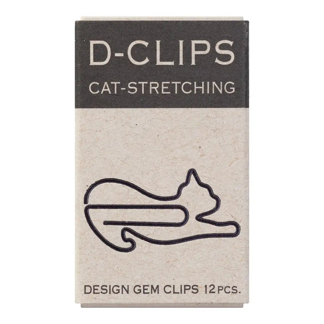 Papirclips - kat strækker sig - misc