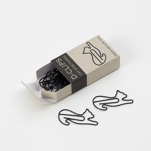 Papirclips - kat strækker sig - misc