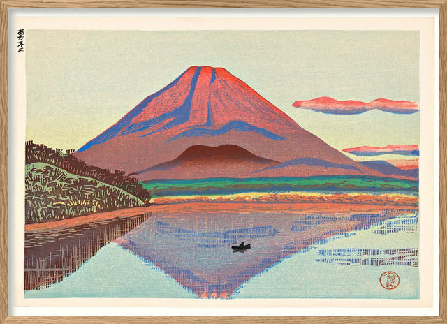 Rødt Mount Fuji - kunstprint - The Dybdahl Co.