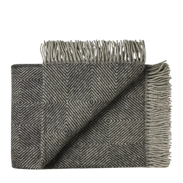 Silkeborg Uldspinderi - uldtæppe - Fanø (slate black) - Silkeborg Uldspinderi