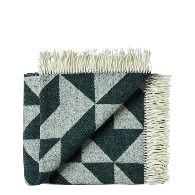 Silkeborg Uldspinderi - uldtæppe - Twist a Twill (dark green) - Silkeborg Uldspinderi
