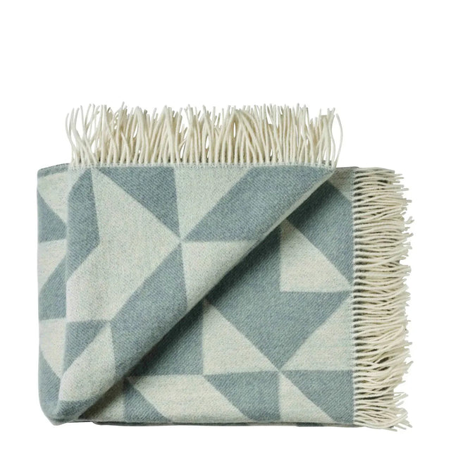 Silkeborg Uldspinderi - uldtæppe - Twist a Twill  (ocean green) - Silkeborg Uldspinderi