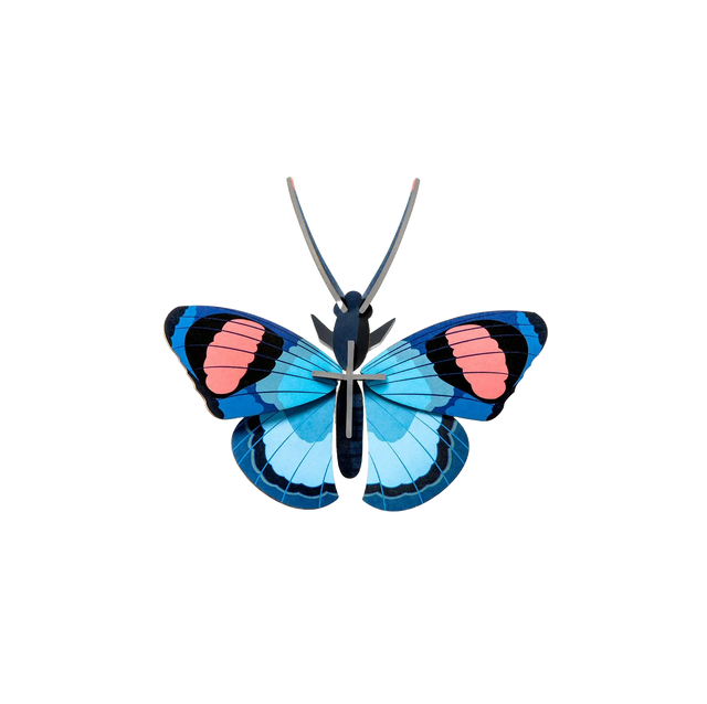 Vægdekoration - blå sommerfugl (lille) - Studio Roof