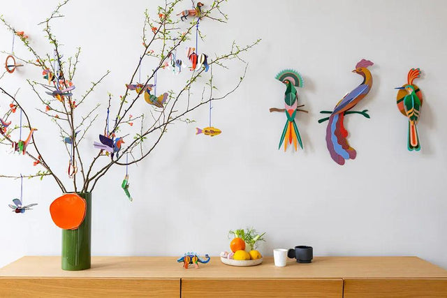 Vægdekoration - paradis fugl (nusa)