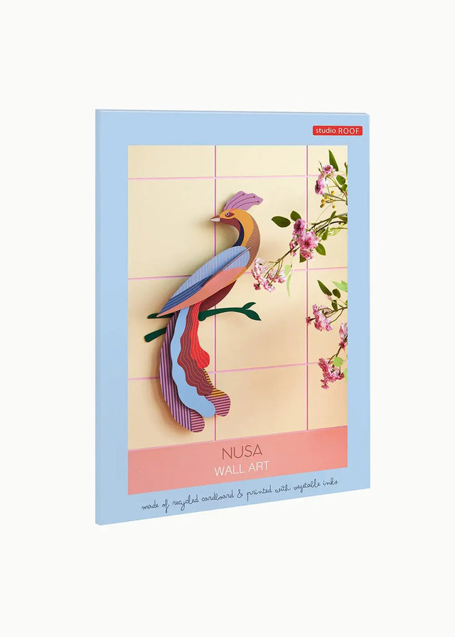 Vægdekoration - paradis fugl (nusa)