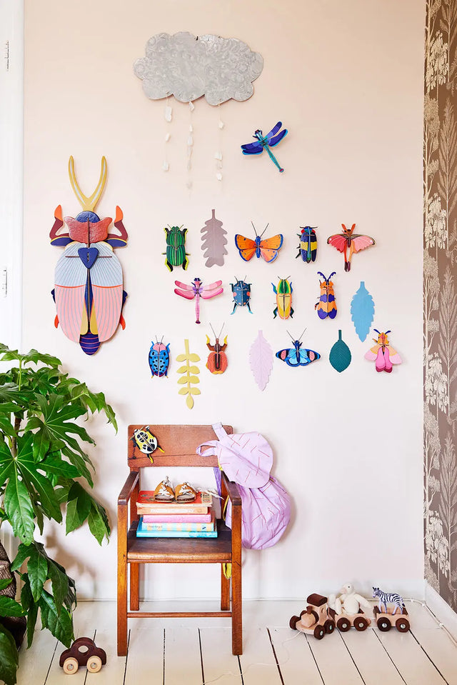 Vægdekoration - pink bi - Studio Roof