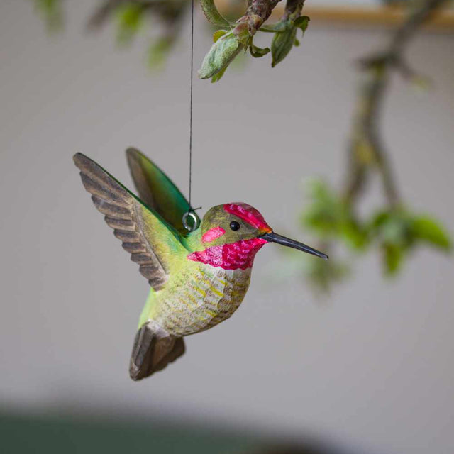 Flyvende kolibri (grøn) - træfugl - Wildlife Garden
