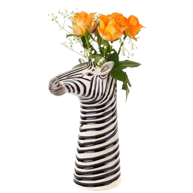 Zebra vase - Quail