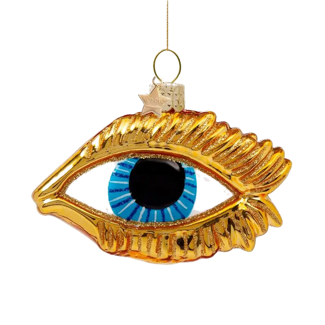 Gold/blue eye - ornament Vondels