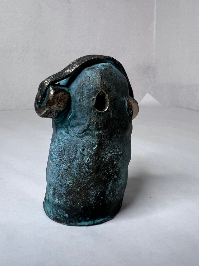 Booh 07 - lille bronze skulptur - håndlavet af Harritsø