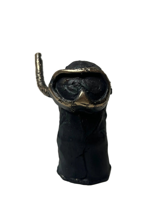 Booh 03 - lille bronze skulptur - håndlavet af Harritsø