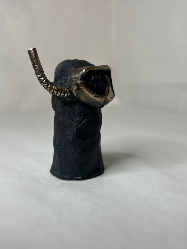 Booh 03 - lille bronze skulptur - håndlavet af Harritsø